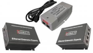 Ethernet and POE+ Extender over 1-Pair