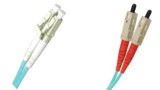 10G OM3 2mm Corning Clear Curve Duplex LC-SC 50/125 Fiber Patch Cable
